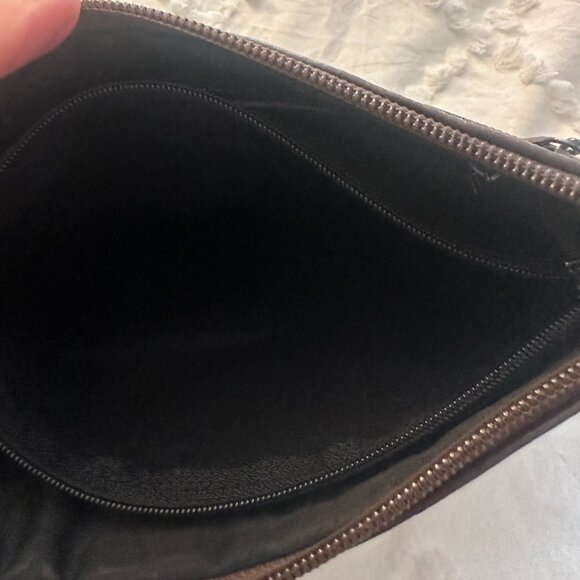 Guei Lutucchi Milano Genuine Leather Clutch Italian Design Crown Logo - Picture 12 of 14